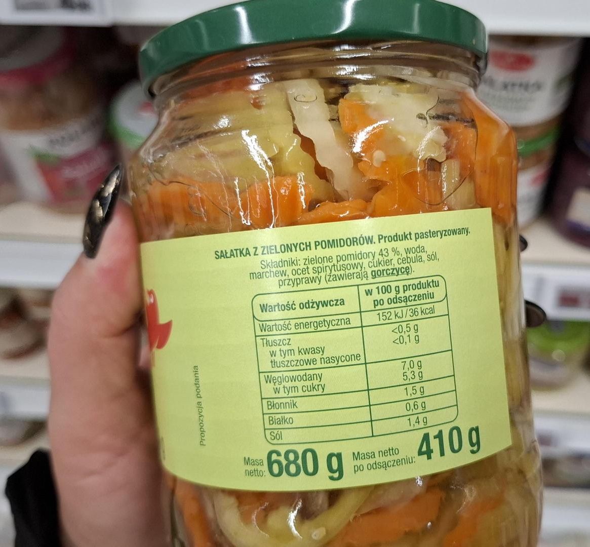 Sałatka z zielonych pomidorów