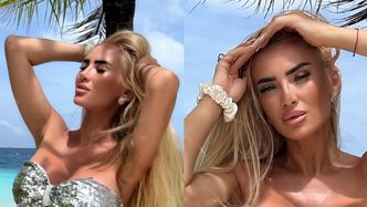 Izabela Macudzińska w CEKINOWYM bikini oślepia swoimi wdziękami podczas wakacji na Malediwach