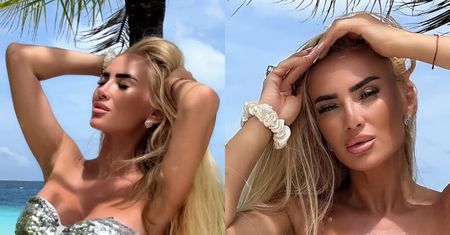 Izabela Macudzińska w CEKINOWYM bikini oślepia swoimi wdziękami podczas wakacji na Malediwach