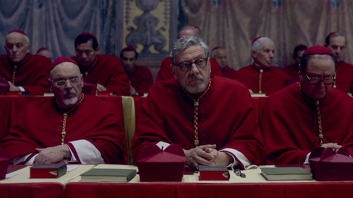 Sergio Castellitto stars as Cardinal Tedesco in director Edward Berger's CONCLAVE, a Focus Features release. Credit: Courtesy of Focus Features. © 2024 All Rights Reserved.