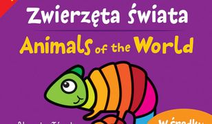 Zwierzęta świata. Kolorowanki polsko- angielskie z naklejkami