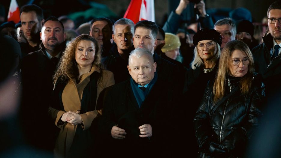 Monika Pawłowska i Jarosław Kaczyński w Lublinie 27 stycznia br.