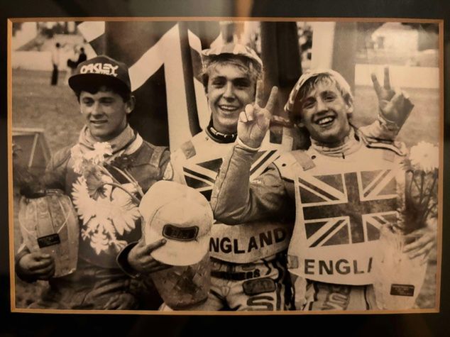 Podium finału IMŚJ z 1987 roku. Od lewej: Piotr Świst, Gary Havelock, Sean Wilson