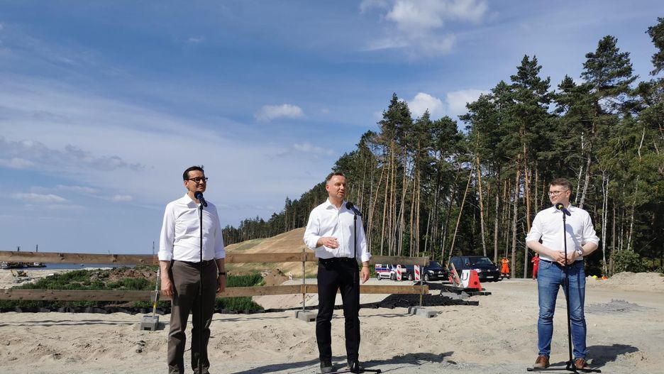 Przekop Mierzei Wiślanej. Prezydent Andrzej Duda: Nie będziemy pytać sąsiadów 