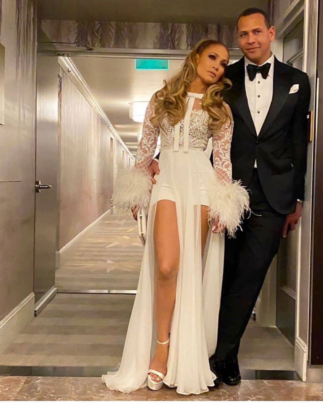 Jennifer Lopez i Alex Rodriguez – Złote Globy 2020