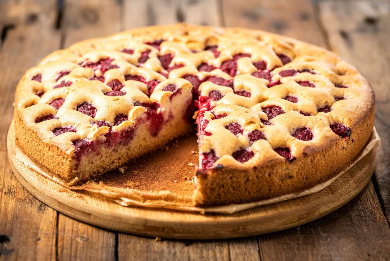 Placek z wiśniami – idealny do popołudniowej kawy