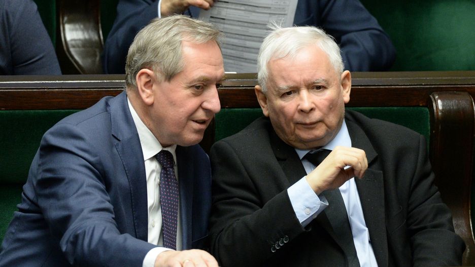 Henryk Kowalczyk i Jarosław Kaczyński