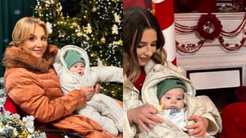 Danuta Martyniuk z wnukiem