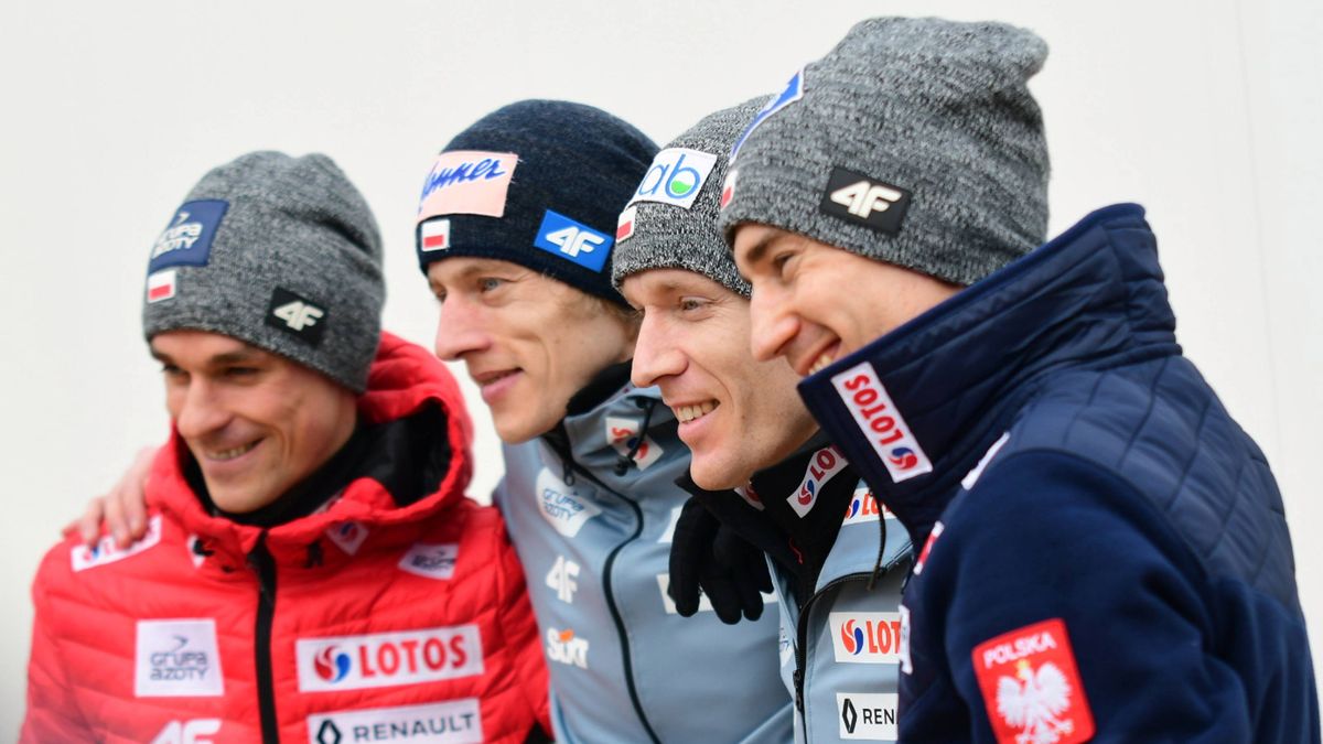 Newspix / Martyna Szydłowska / Na zdjęciu od lewej: Piotr Żyła, Dawid Kubacki, Stefan Hula i Kamil Stoch