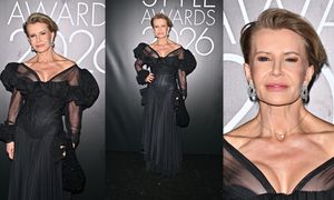 Mroczna Joanna Racewicz przykuwa spojrzenia głębokim dekoltem na Elle Style Awards (ZDJĘCIA)