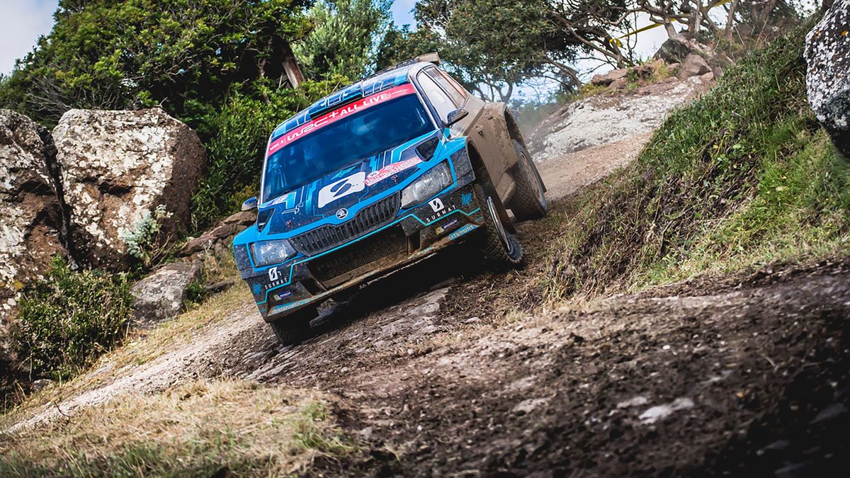 Materiały prasowe / Paweł Skraba / Łukasz Pieniążek podczas Rajdu Sardynii