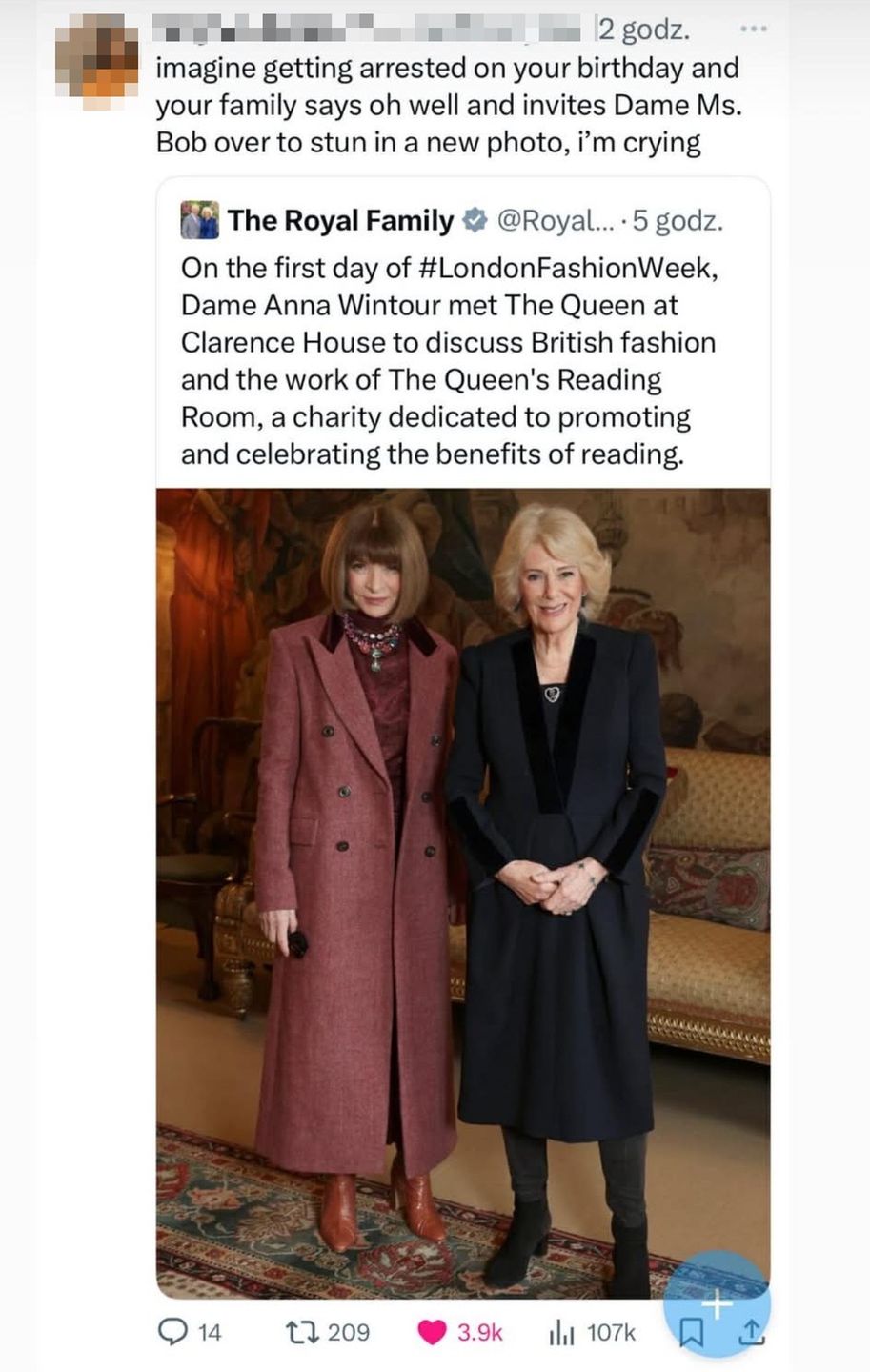 Zamieszanie wokół reakcji royalsów na zatrzymanie Andrzeja