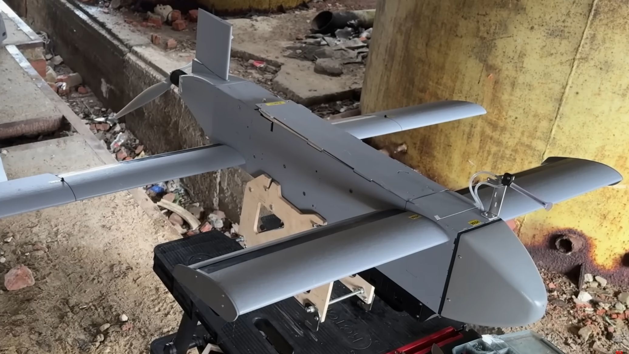 Niemiecki dron HF-1 gdzieś w Ukrainie.