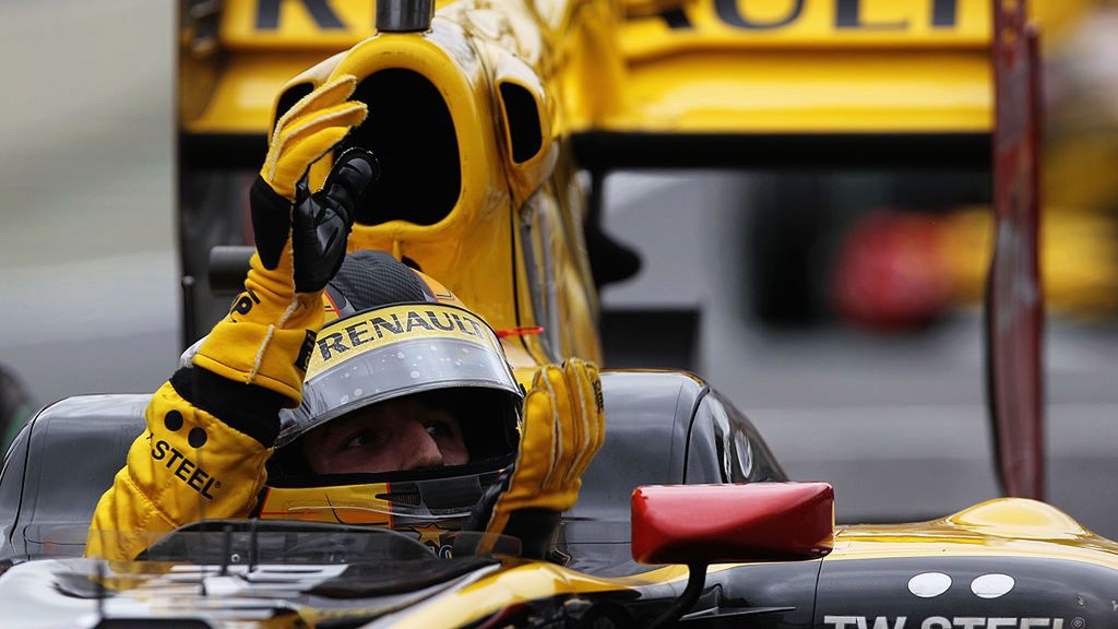 Robert Kubica w bolidzie Renault w 2010 roku