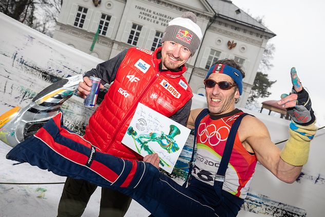 Adam Małysz i Stephan Pirker (fot. Tommy Bause)