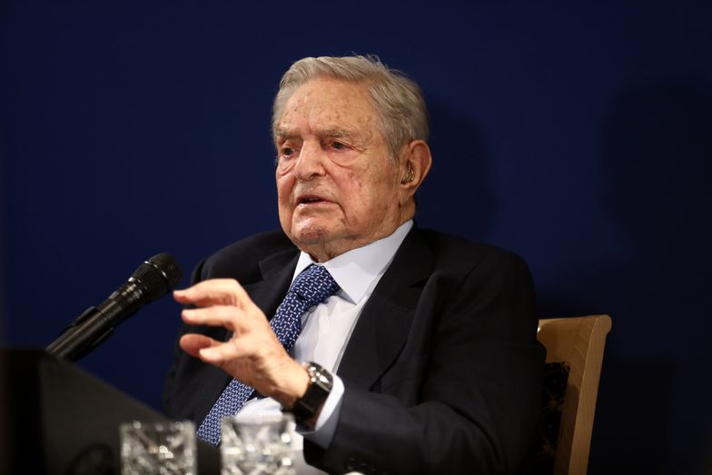 George Soros, billionaire and founder of Soros Fund Management LLC, speaks at an event on day three of the World Economic Forum (WEF) in Davos, Switzerland, on Thursday, Jan. 23, 2020. World leaders, influential executives, bankers and policy makers attend the 50th annual meeting of the World Economic Forum in Davos from Jan. 21 - 24. Photographer: Simon Dawson/Bloomberg via Getty Images