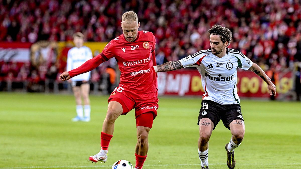 WP SportoweFakty / Paweł Piotrowski / Claude Goncalves w meczu z Widzewem Łódź