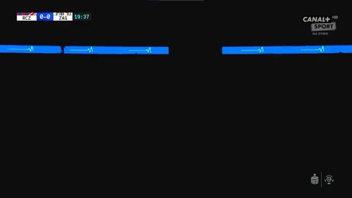 Twitter / Canal+ Sport / Awaria prądu w Częstochowie