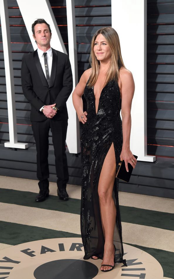 Jennifer Aniston z drugim mężem Justinem Therouxem