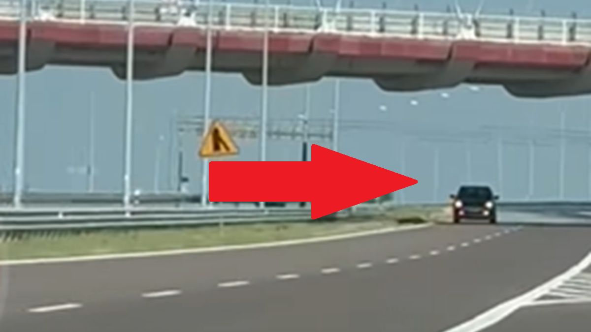 Auto jechało pod prąd na autostradzie A4.