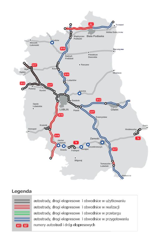 W tych miejscach prowadzane są roboty drogowe, które mogą utrudniać podróż autem 