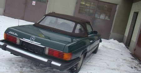 Mercedes 450 SL (R107) - demontaż składanego dachu