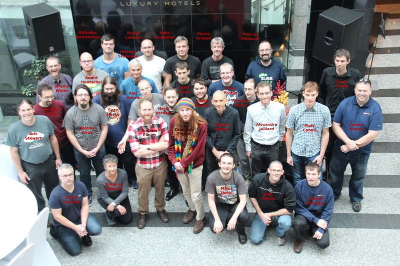 Wspólne zdjęcie deweloperów Wine (źródło: winehq.org)