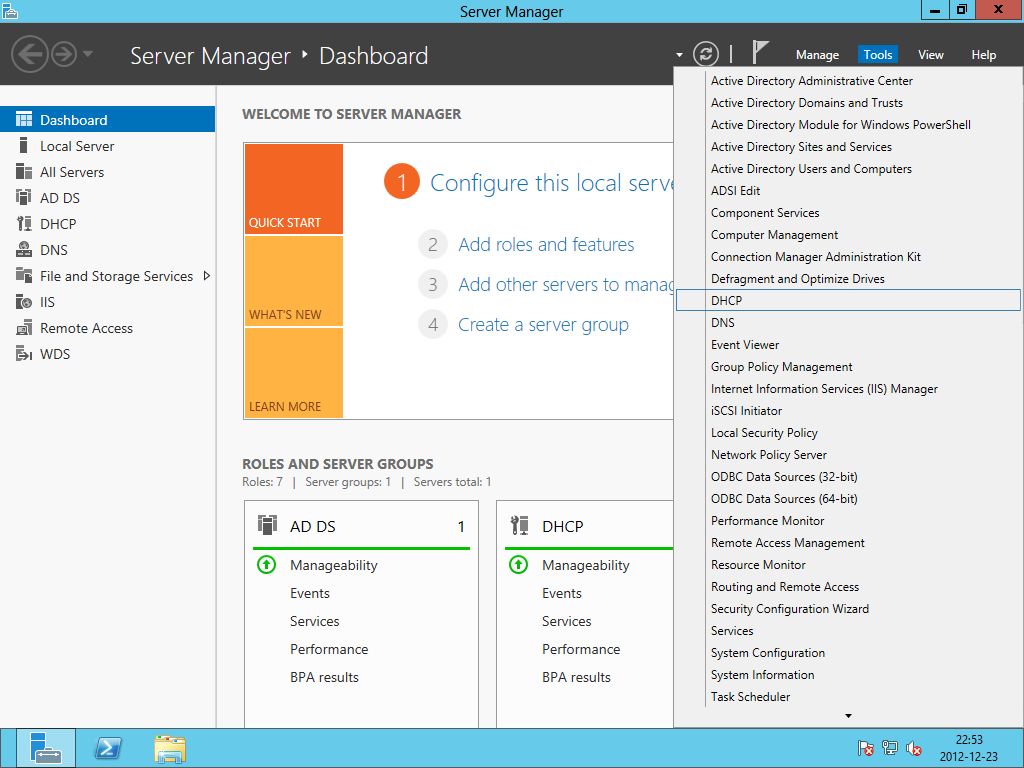8. Windows Server 2012 w szkolnej pracowni cz. 2 - Rezerwacje IP i pliki oraz konfiguracja kont użytkowników na serwerze