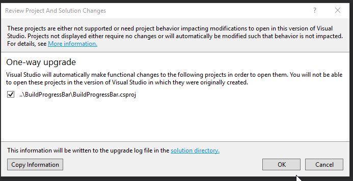 Migracja starej wtyczki do nowej wersji Visual Studio 2017