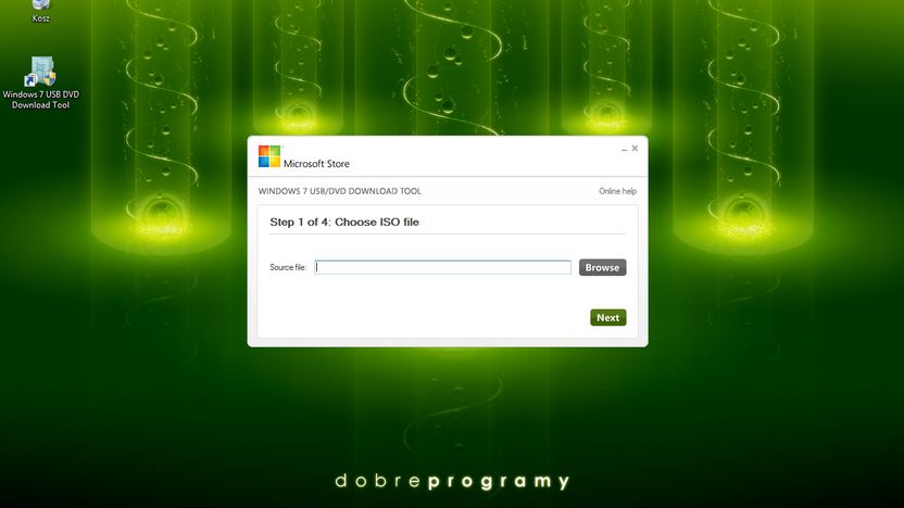 Windows 7 USB/DVD Download Tool 2