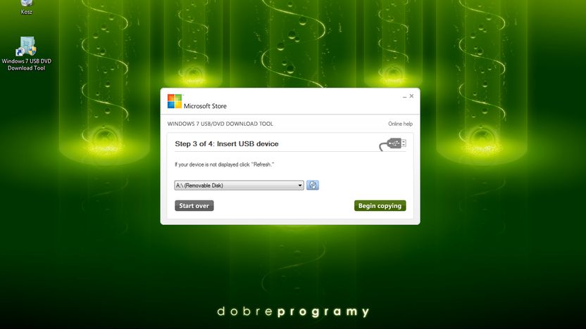 Windows 7 USB/DVD Download Tool 4