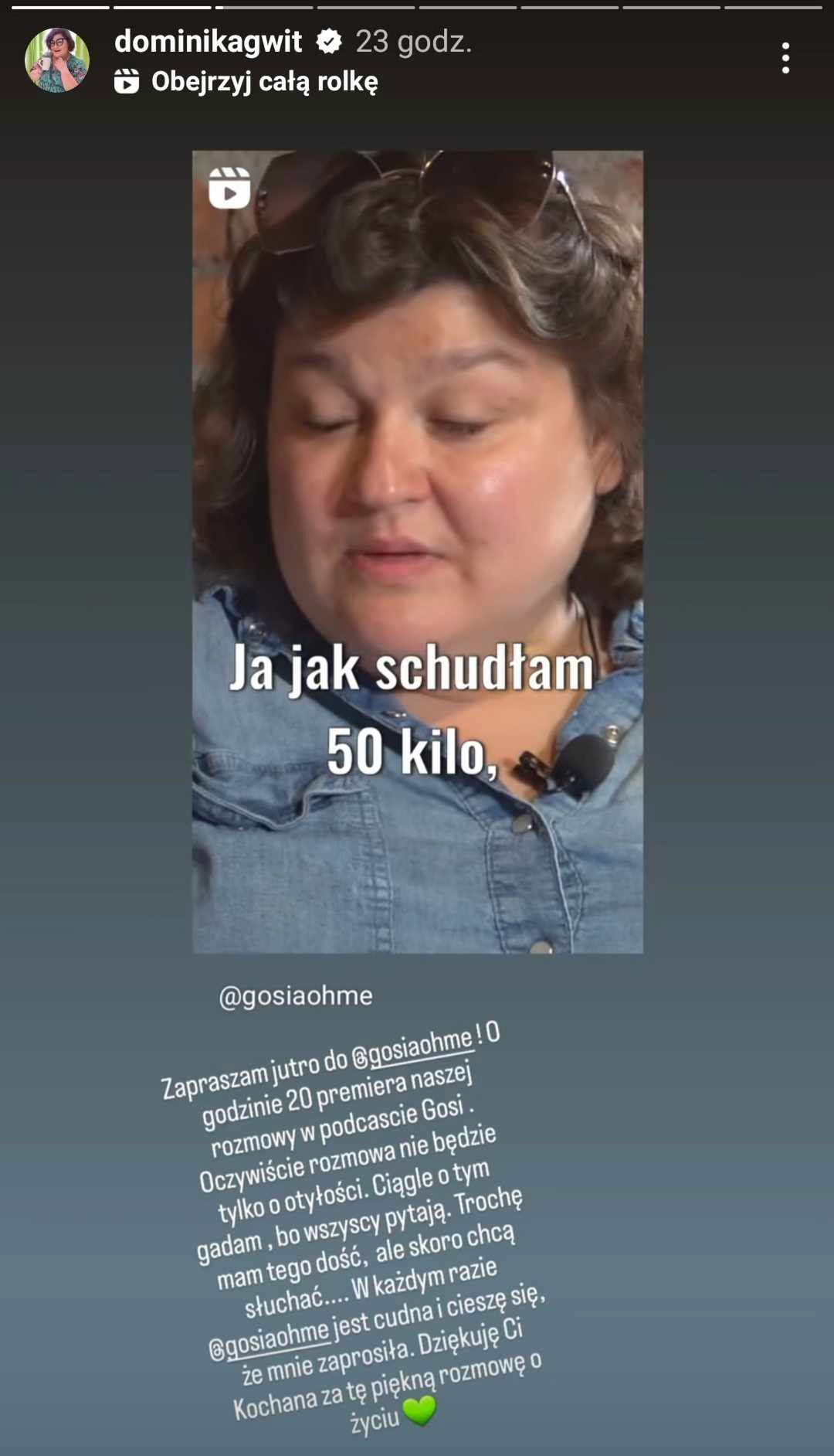 Dominika Gwit nie była szczęśliwa, kiedy schudła 50 kilo. Dlaczego?