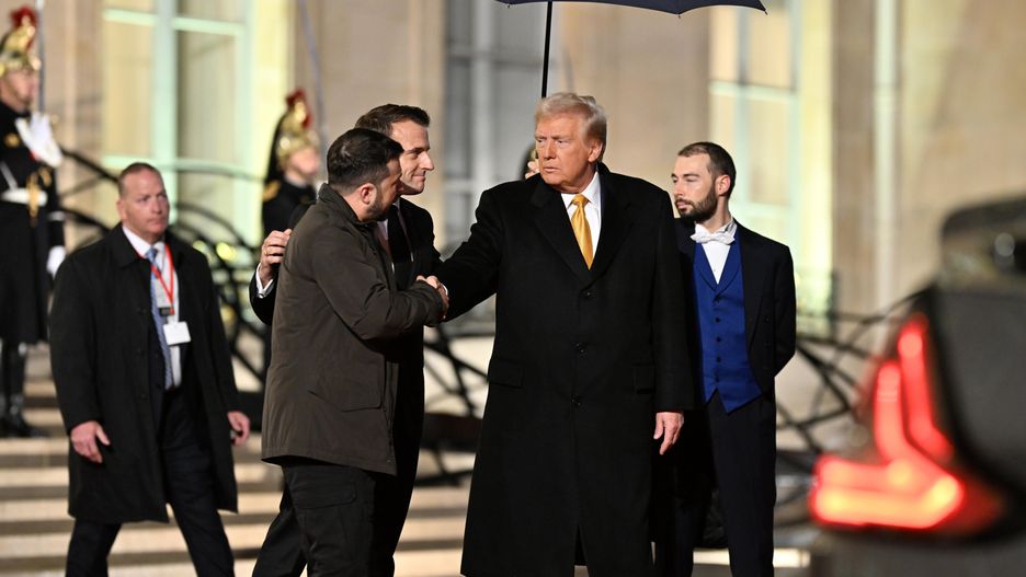 PARIS, FRANCE - DECEMBER 07: US president-elect Donald J. Trump leaves Elysee Presidential Palace after a meeting with French President Emmanuel Macron and Ukrainian President Volodymyr Zelenskyy in Paris, France on December 07, 2024. (Photo by Mustafa Yalcin/Anadolu via Getty Images)