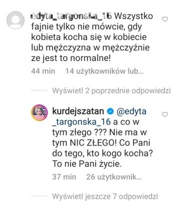 Barbara Kurdej-Szatan dyskutuje z internautami