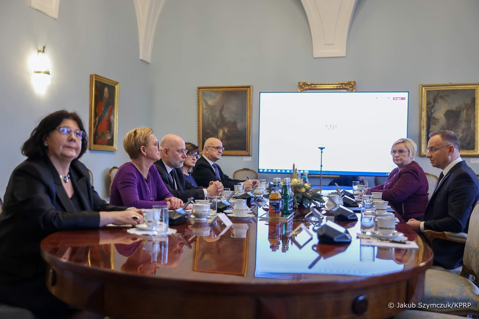 Spotkanie prezydenta z członkami KRRiT