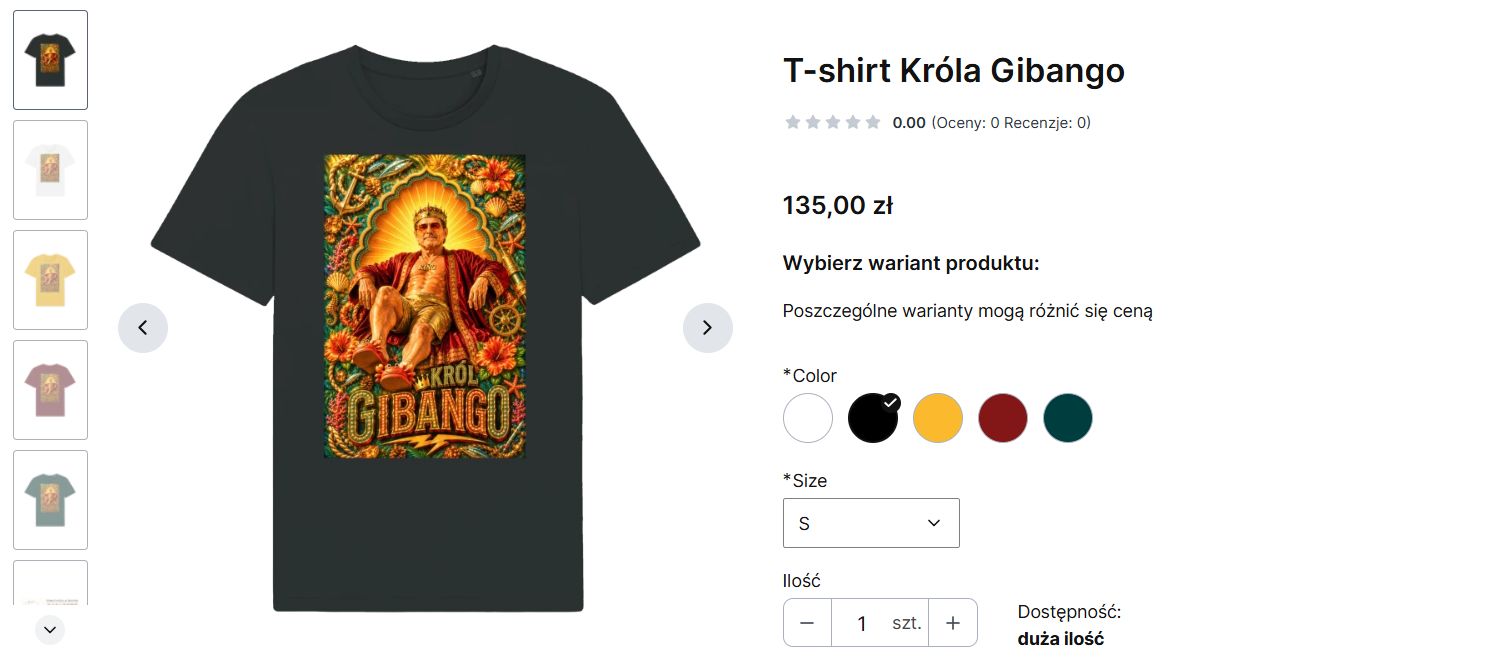 Ceny w sklepie Piotra Pręgowskiego