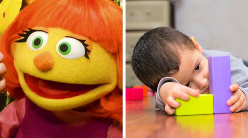 Julia i dziecko z autyzmem