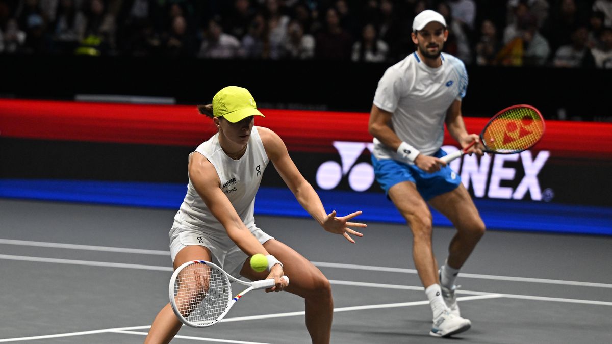 Iga Świątek i Valentin Vacherot 