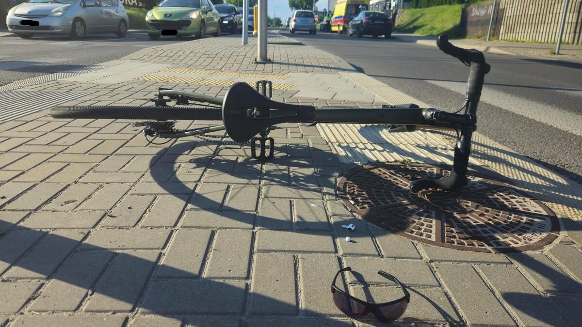 Potrącenie rowerzysty na ul. Chodźki w Lublinie