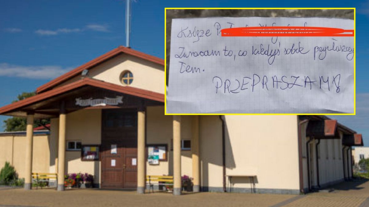 Złodziej zwrócił ukradzione łupy.