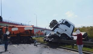 Kraków. Wypadek na S7. Zginął kierowca zamiatarki