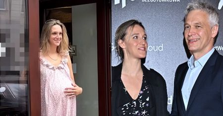 Aleksandra Żebrowska na otwarciu butiku powitała gości z ciążowym brzuchem!