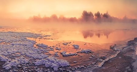 Białoruski fotograf codziennie budzi się w blasku pięknego słońca odbijającego się od śniegu