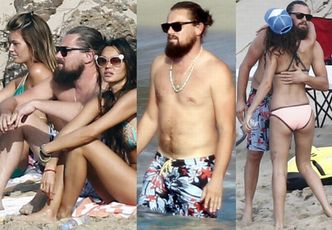 DiCaprio z modelkami na plaży w St. Barts! (ZDJĘCIA)