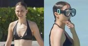Natalie Portman nurkuje w bikini podczas rodzinnego urlopu. Życie singielki jej służy?