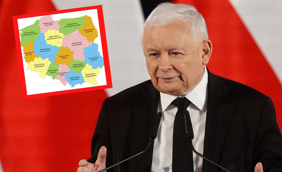 Jarosław Kaczyński w Koszalinie o mieście powiatowym. Sugerował zmianę