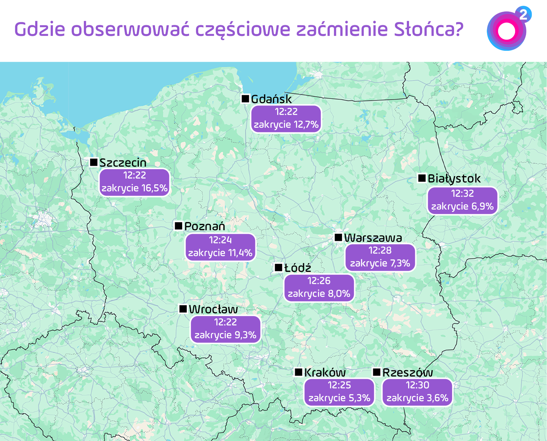 Gdzie obserwować częściowe zaćmienie Słońca?