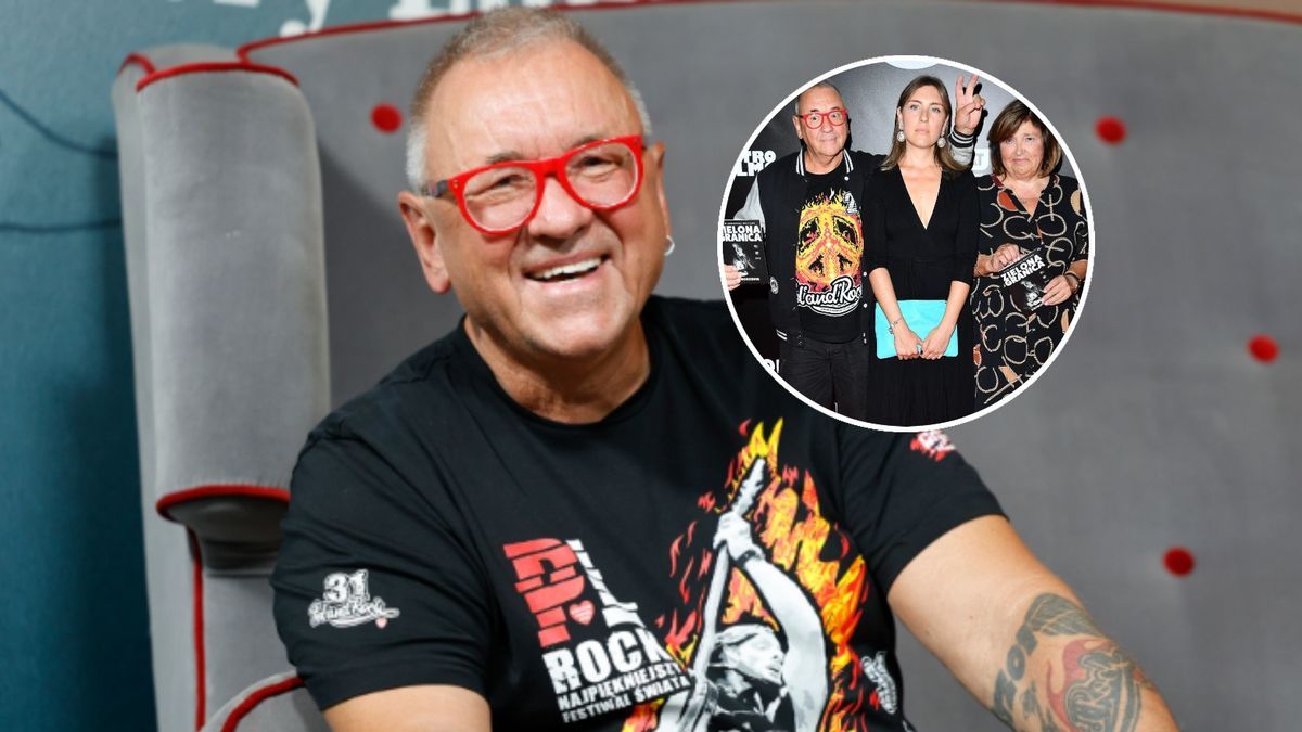 Jerzy Owsiak z żoną i córką Ewą