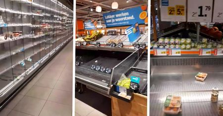 Rolnicy ostrzegali i stało się. Puste półki w holenderskich sklepach