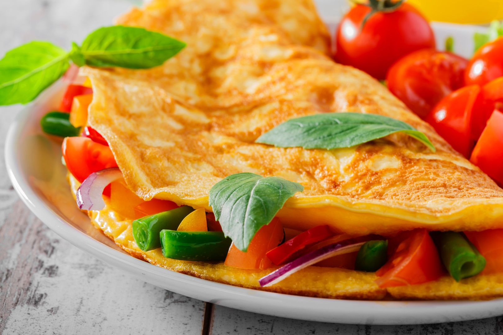Omlet z warzywami pomoże dobrze zacząć dzień